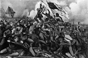 Illustration of the Charge on Morris Island