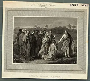 Illustration of Christs Charge to Peter