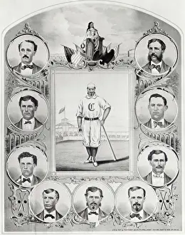 Illustration of Cincinnati Red Stockings