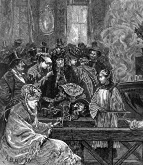 Baden Baden Prints: Illustration of Citizens Indulging Water at Spa