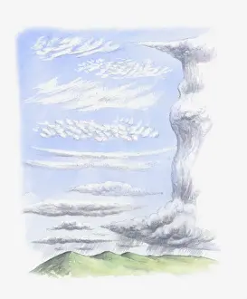 Anvil Prints: Illustration of cloud formations