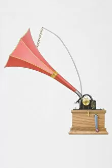 Gramophone Gallery: Illustration, cylinder gramophone