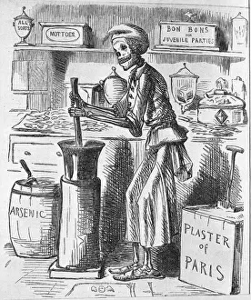 Candy Prints: Illustration of Death Making Poison Candy