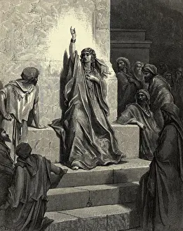 Illustration of Debora Singing Victory Song