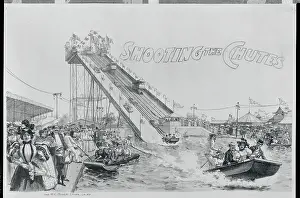 Illustration Depicting Amusement Park Scene