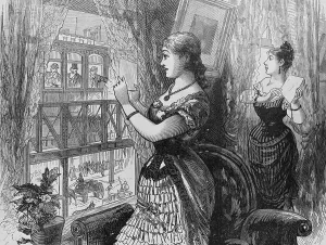 Picture Frame Prints: Illustration Depicting Man-Fishers on Sixth Avenue