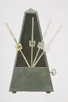 Images Dated 19th June 2006: Illustration depicting the movement of the arm on a metronome