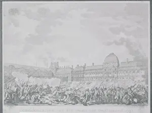 Illustration Depicting Storming of Tuileries