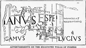 Excavation Prints: Illustration Depicting Writing On Wall