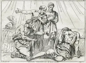 Alexander Iii Prints: Illustration of a Depressed Alexander the Great