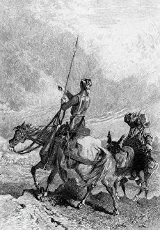 Armor Prints: Illustration/Don Quixote;Men On Horses