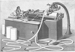 Illustration Of Early Recording Phonogra