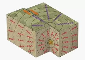 Illustration of an earthquake