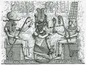Hieroglyphics Prints: Illustration Of Egyptian Gods