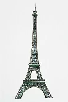 Images Dated 5th March 2008: Illustration of the Eiffel Tower
