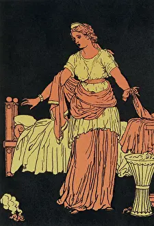 Illustration Entitled The Burning Wool