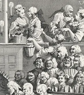 Illustration Entitled The Laughing Audience