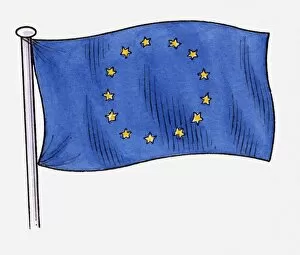 Images Dated 4th May 2010: Illustration of Eu flag
