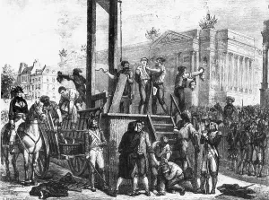 Decapitation Prints: Illustration of the Execution of Robespierre and His Co-conspirators