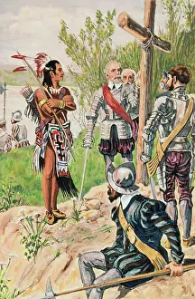 New World Prints: Illustration of Explorer Francisco Coronado