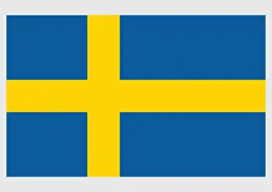 Authority Prints: Illustration of flag of Sweden