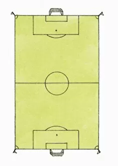 Images Dated 6th May 2010: Illustration of football pitch