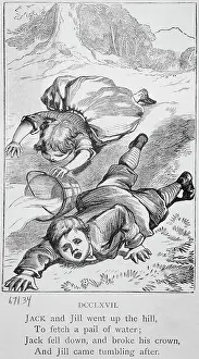 Jack Prints: Illustration Fron Jack And Jill Rhyme
