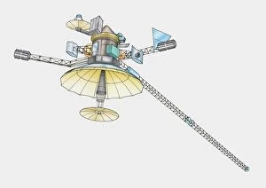 Ink And Brush Collection: Illustration of Galileo Probe