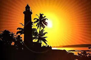 Digital Enhancement Prints: Illustration of Galle lighthouse
