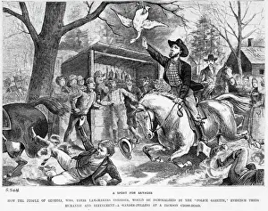 Abuse Prints: Illustration of Gander Pulling in Georgia
