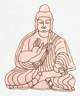 Images Dated 4th July 2011: Illustration of Gautama Buddha