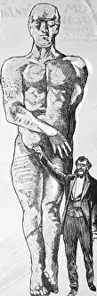 Deceit Prints: Illustration of George Hull and the Cardiff Giant