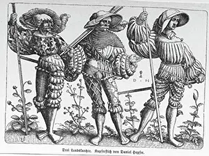 Illustration Of Three German Soldiers