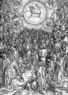 Northern Renaissance Prints: Illustration of God Taking Form of Lamb