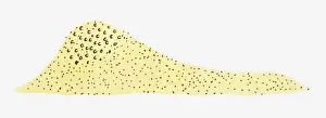 Grain Prints: Illustration of grains of sand in heap