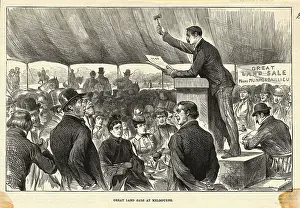 Melbourne Prints: Illustration of Great Land Sale