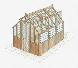 Images Dated 4th April 2011: Illustration of a greenhouse