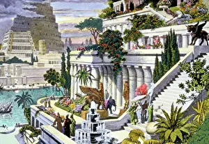 Illustration of the Hanging Gardens of Babylon