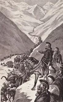 Hannibal Prints: Illustration of Hannibal and His Army