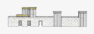 Jerusalem Prints: Illustration of Herods Temple, Jerusalem, Israel, BC
