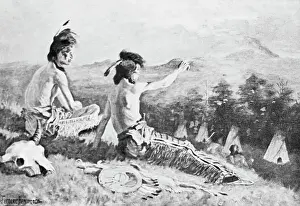 Illustration of Hiawatha with Companion