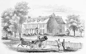 Mansion Prints: Illustration of the House of John Adams