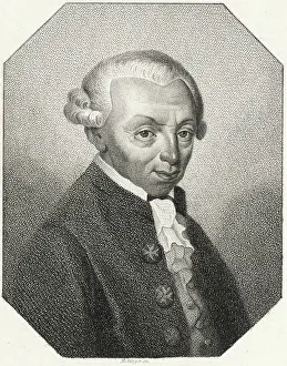 Rationalism Prints: Illustration of Immanuel Kant