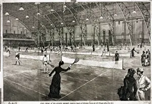Arsenal Prints: Illustration of Indoor Lawn Tennis