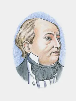 Balding Prints: Illustration of Irish hydrographer Sir Francis Beaufort