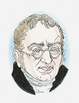 Images Dated 23rd July 2010: Illustration of John Dalton, portrait