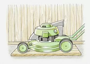 Illustration of a lawnmower