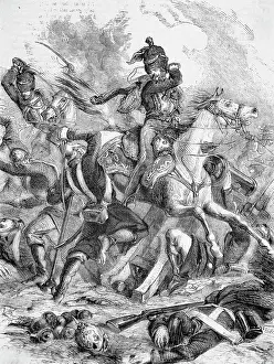 Illustration of the Light Brigade Battle