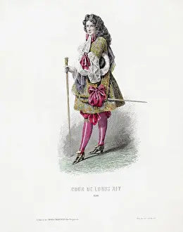 Staff Prints: Illustration Of Louis Xiv, King Of Franc