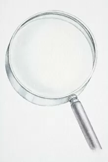 Images Dated 23rd August 2006: Illustration, magnifying glass
